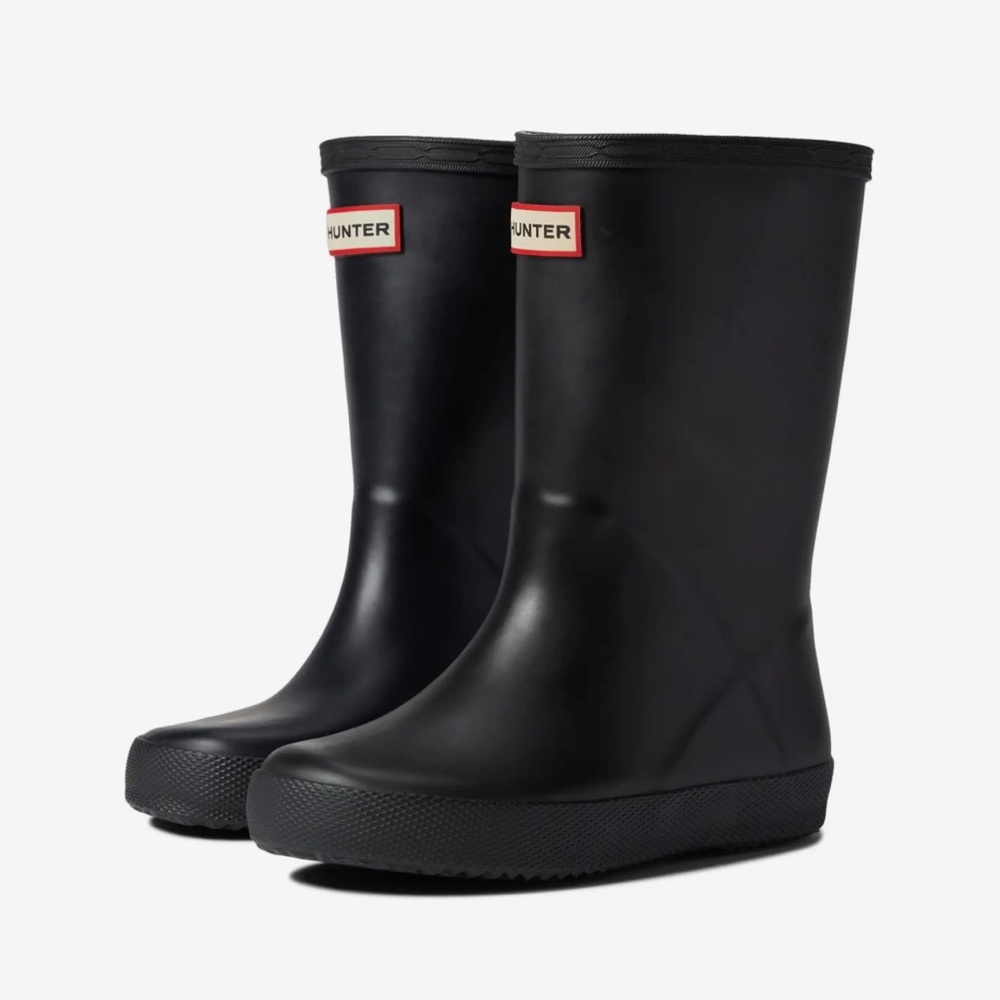 Hunter Kids First Classic Black Rain Boots NWOB